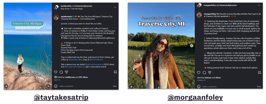 Traverse City | Influencer Campaign