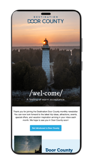 Destination Door County | Email Marketing Lead Generation