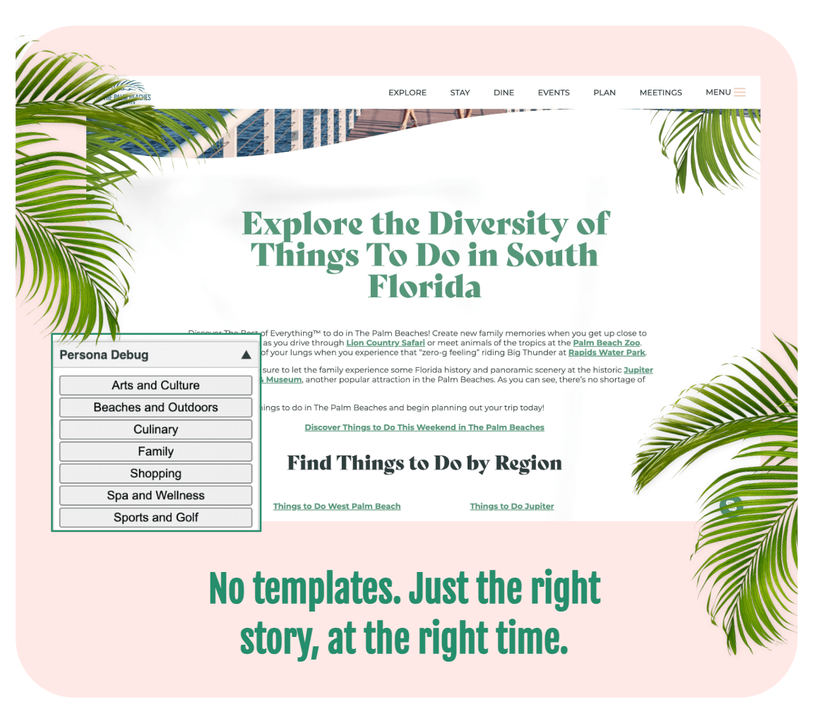 The Palm Beaches | Website Refresh