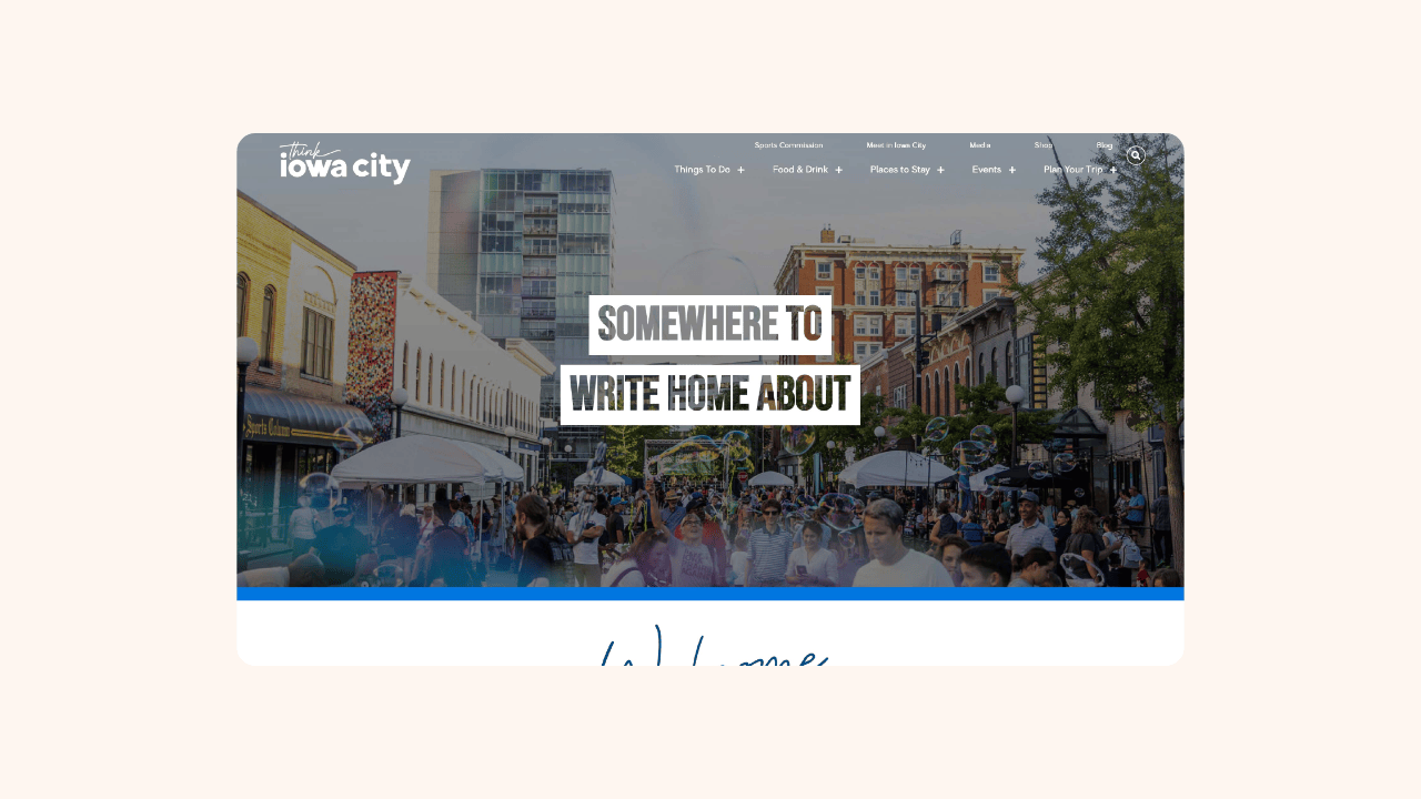 Think Iowa City | Brand Refresh & Website Redesign